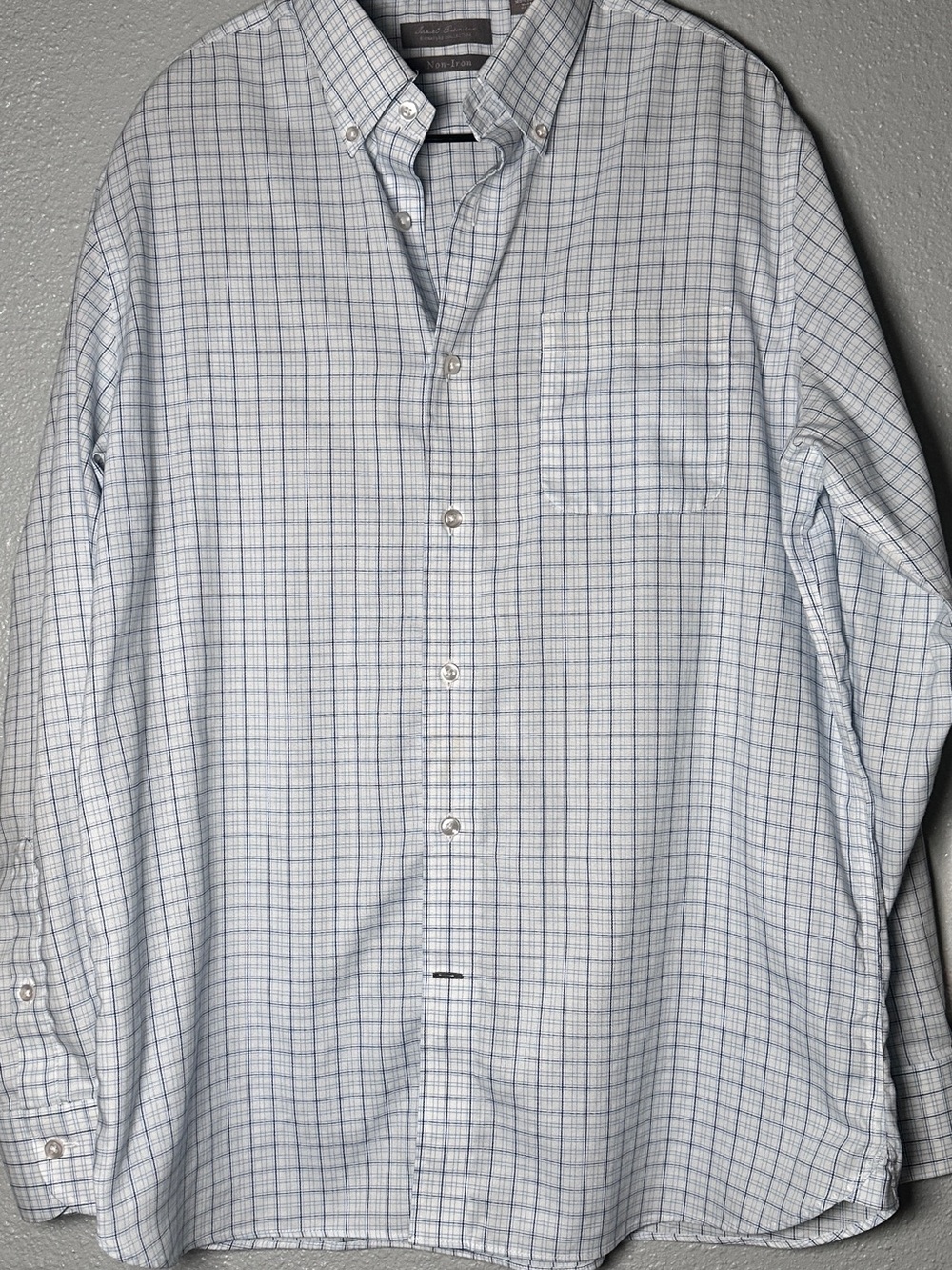 Daniel Cremieux Button-Down Plaid Dress Shirt in Light Blue - Classic Fit
